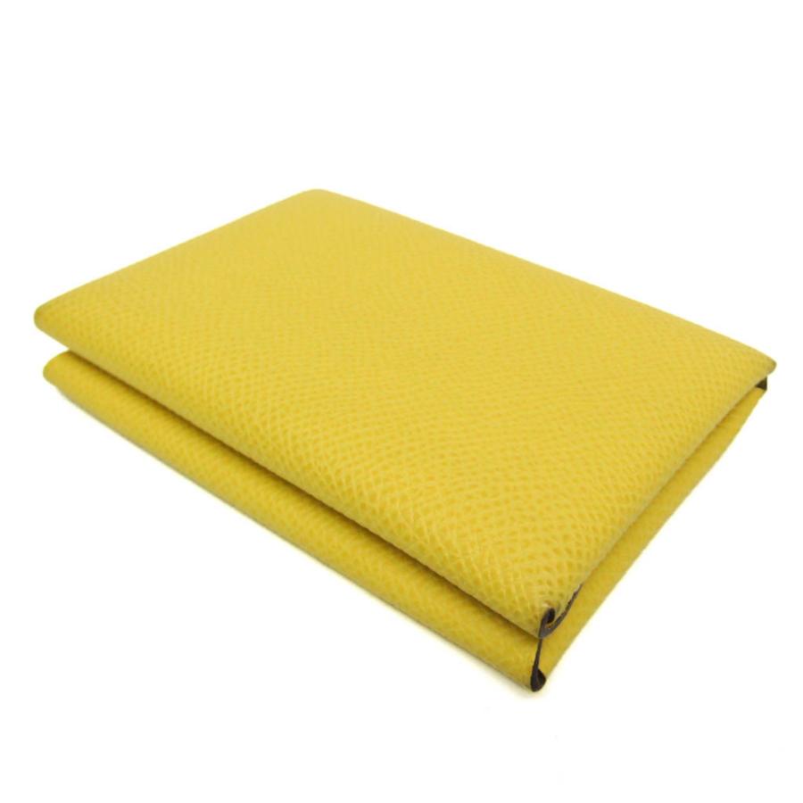 HERMES（エルメス） カルヴィ デュオ エプソン カードケース イエロー