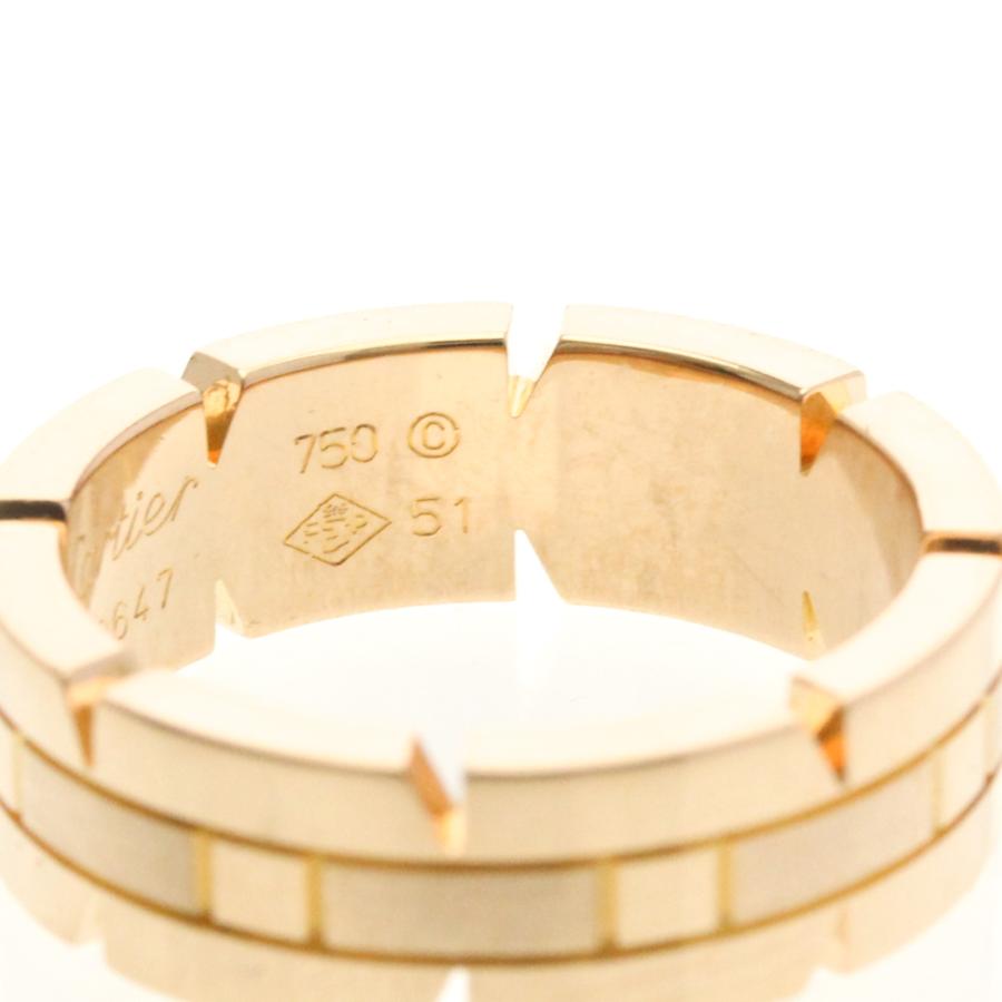 カルティエ(Cartier) タンクフランセーズ リング K18ピンクゴールド 
