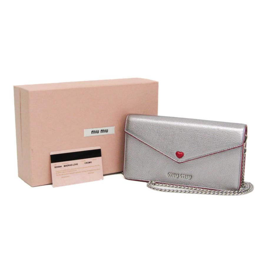 miu miu（ミュウミュウ） MADRAS LOVE 5DH044 レディース レザー 