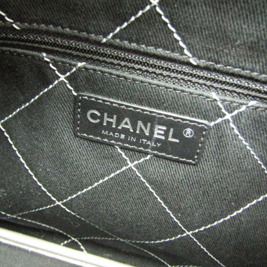 シャネル(Chanel) オンザロード A92212 レディース キャビアスキン トートバッグ シルバーの画像