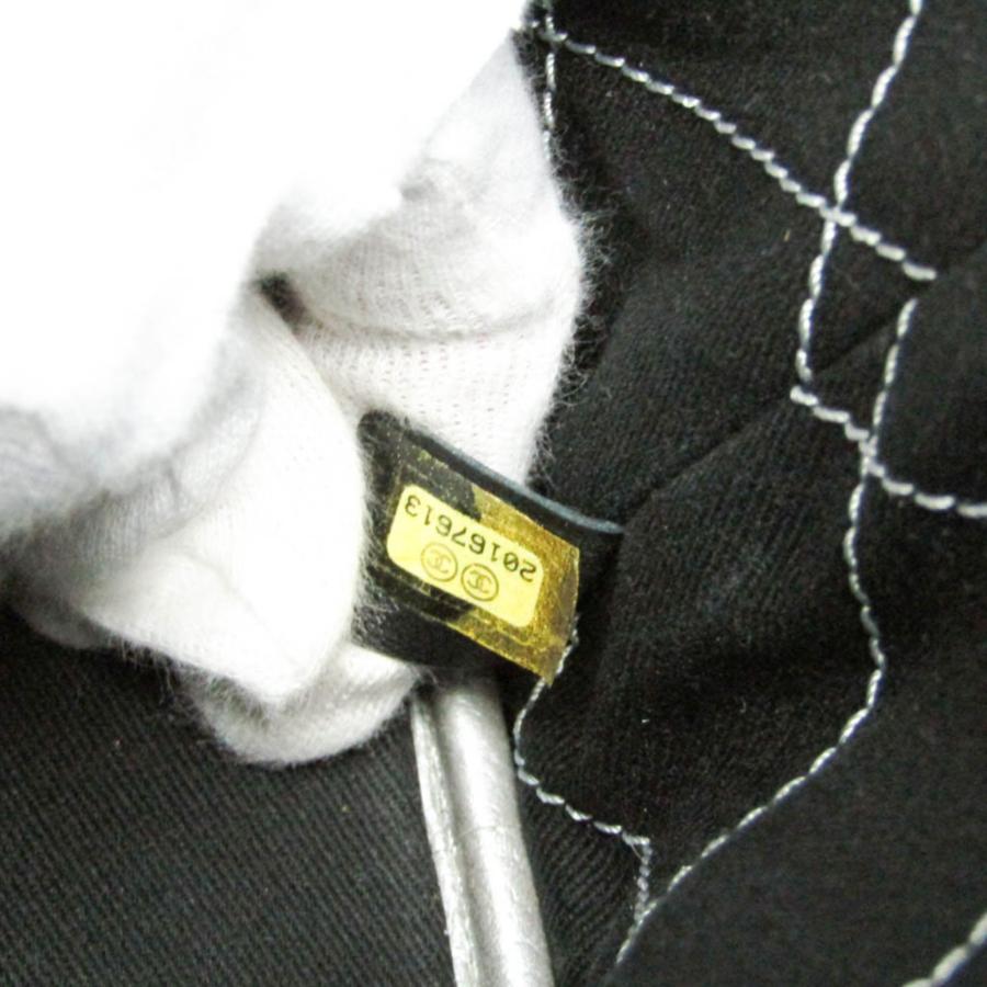 シャネル(Chanel) オンザロード A92212 レディース キャビアスキン トートバッグ シルバーの画像