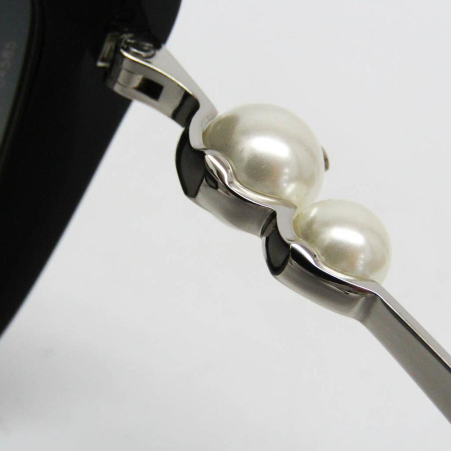 【美品】CHANEL シャネル　ウェリントン　サングラス　イミテーションパール CHANEL（シャネル） レディース ウエリントン サングラス ブラック