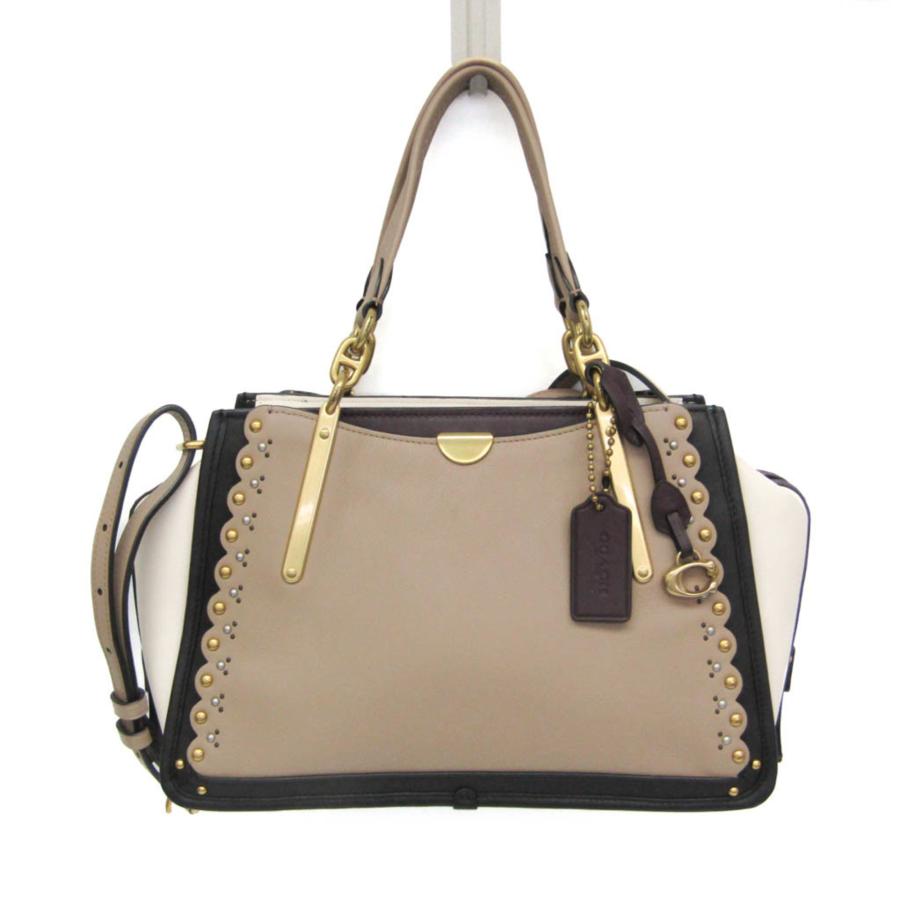 美品　COACH ドリーマー ウィズ スカラップ リベットハンドバッグ　2way COACH（コーチ） ドリーマー ウィズ スカラップ リベット 76421