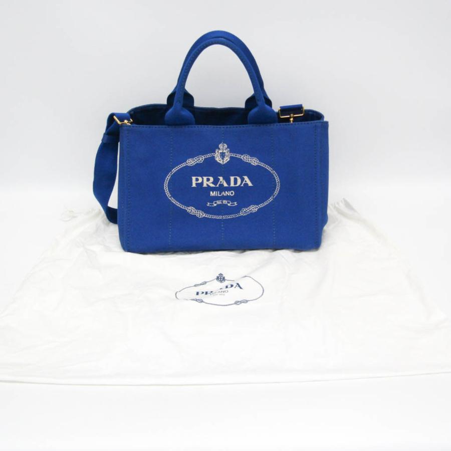 PRADA（プラダ） カナパ Mサイズ レディース キャンバス ショルダー