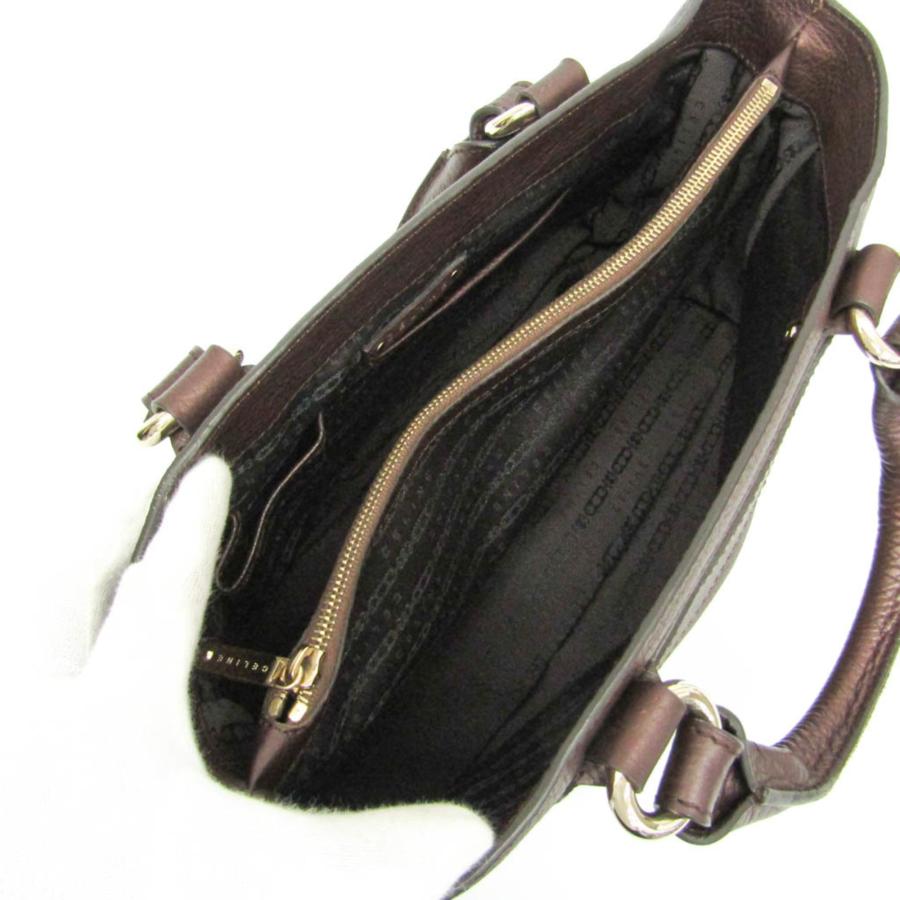 CELINE（セリーヌ） ブギー レディース レザー ハンドバッグ ダーク