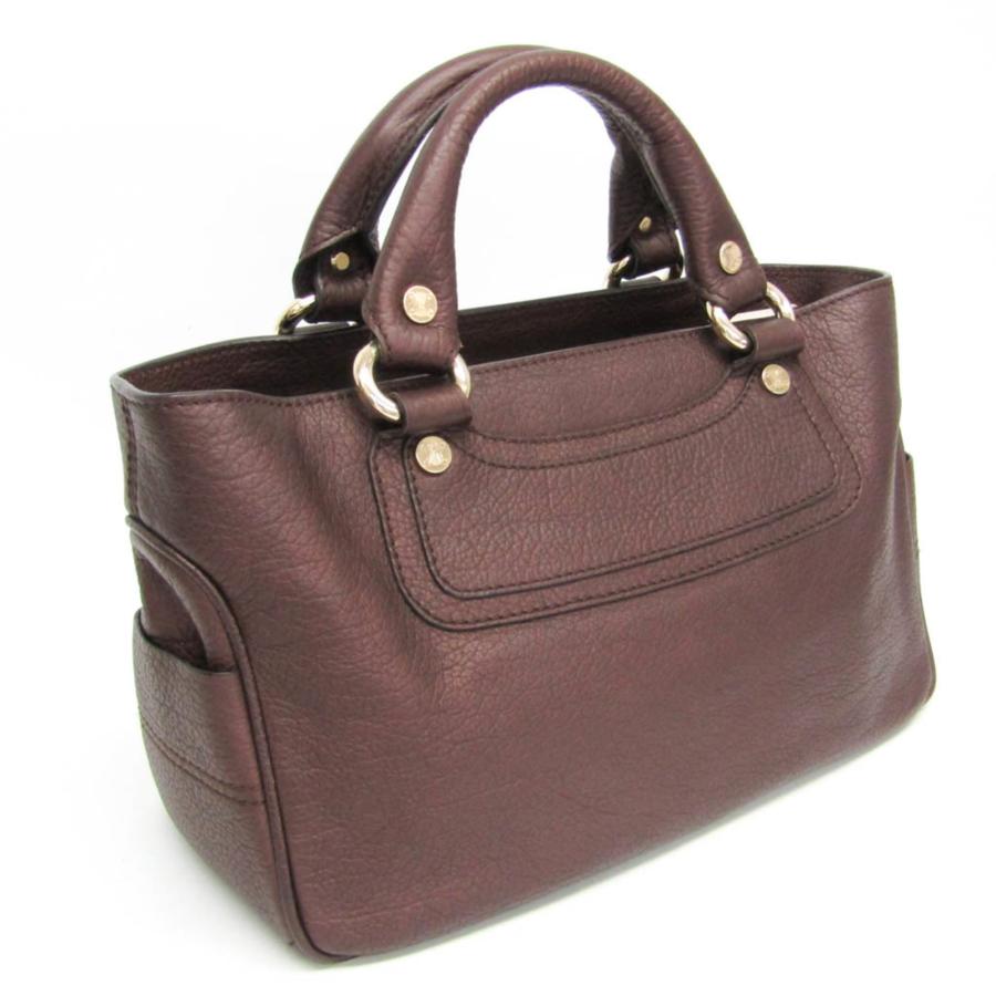 CELINE（セリーヌ） ブギー レディース レザー ハンドバッグ ダーク 