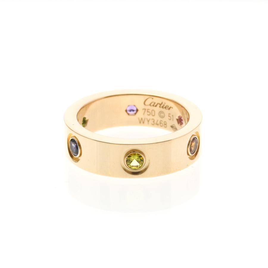 Cartier（カルティエ） ラブリング マルチストーン K18ピンクゴールド