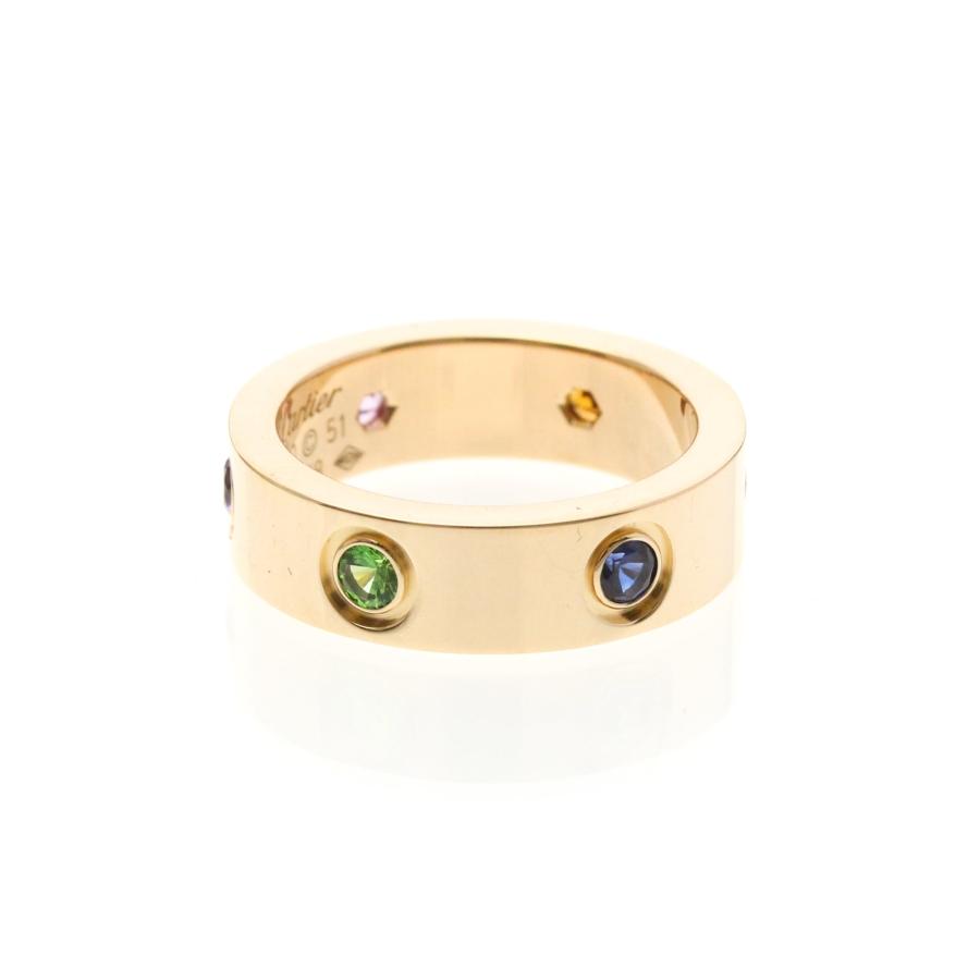 Cartier（カルティエ） ラブリング マルチストーン K18ピンクゴールド