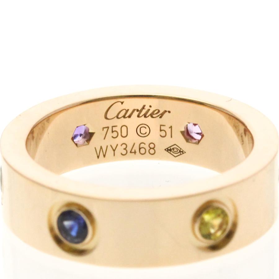 Cartier（カルティエ） ラブリング マルチストーン K18ピンクゴールド