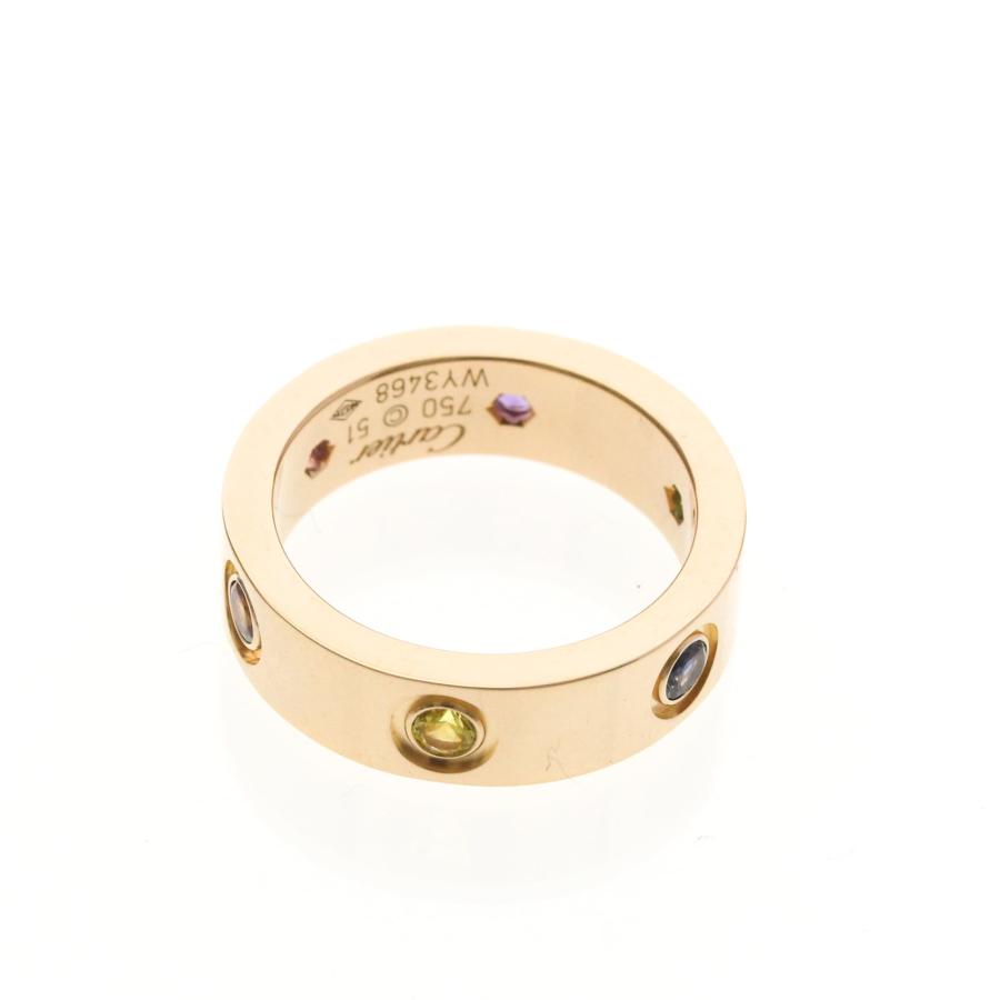 Cartier（カルティエ） ラブリング マルチストーン K18ピンクゴールド
