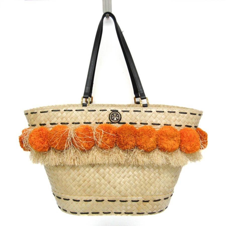 TORY BURCH（トリーバーチ） Pom Pom ビーチ バスケットバッグ 