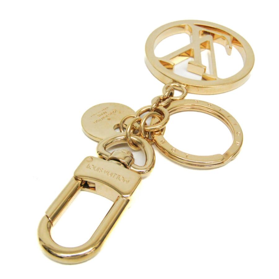 美品✨ルイヴィトンキーホルダー LV サークル カットゴールドM68000 LOUIS VUITTON（ルイ・ヴィトン） バッグチャームLV サークル M68000