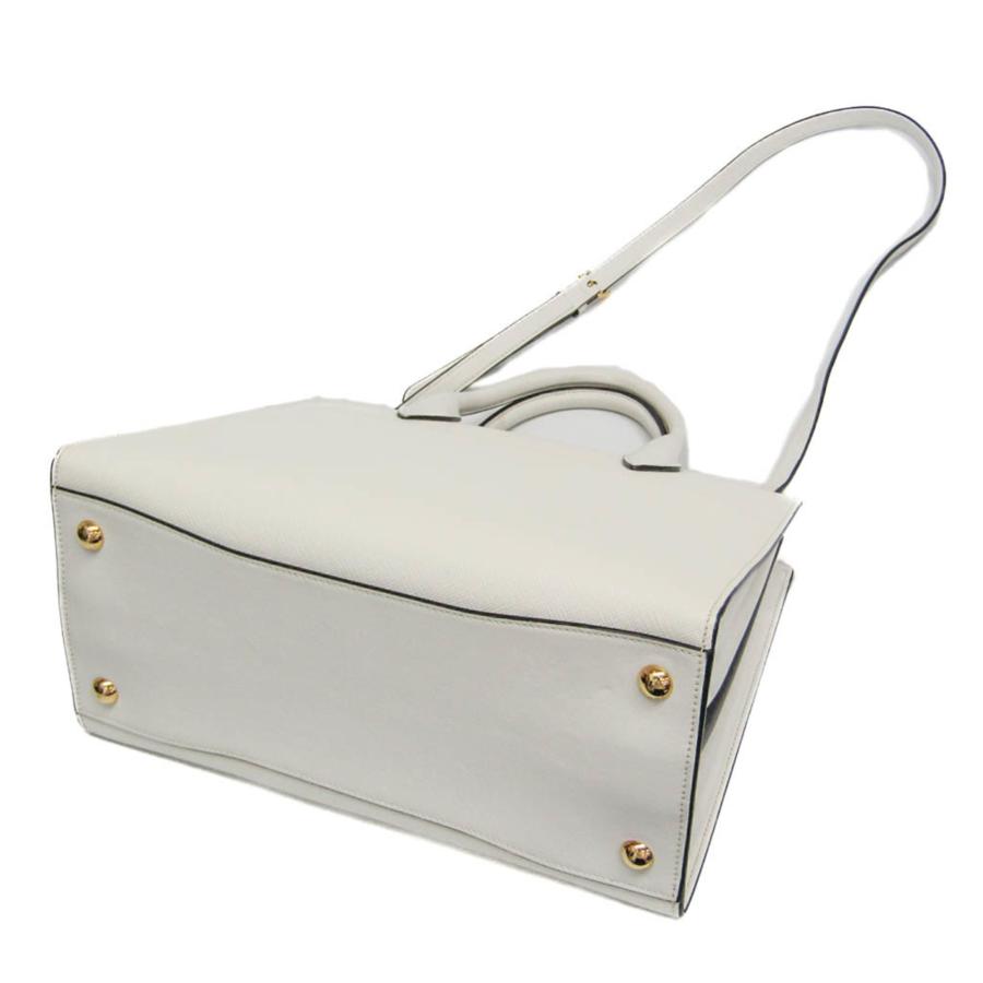 美品 PRADA ギャランティカードつき レザーハンドバッグ 白タグ PRADA（プラダ） ビブリオテーク レディース レザー ハンドバッグ