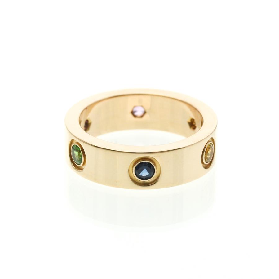 カルティエ(Cartier) ラブリング マルチストーン K18ピンクゴールド(K18PG) ファッション_3