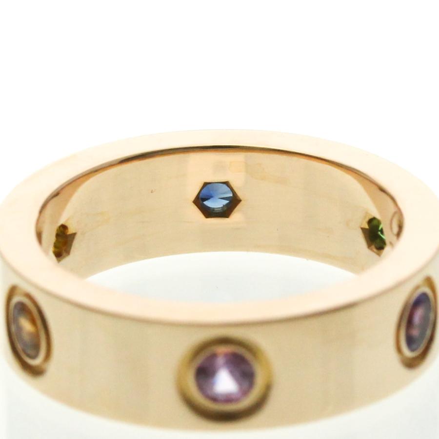 カルティエ(Cartier) ラブリング マルチストーン K18ピンクゴールド(K18PG) ファッション_5