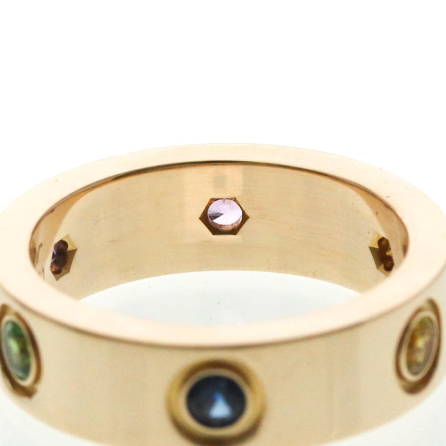カルティエ(Cartier) ラブリング マルチストーン K18ピンクゴールド(K18PG) ファッション_7