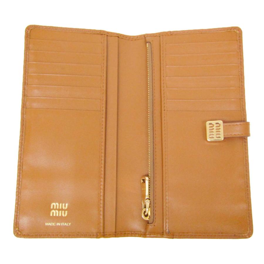 miu miu（ミュウミュウ） レディース レザー 長財布（二つ折り
