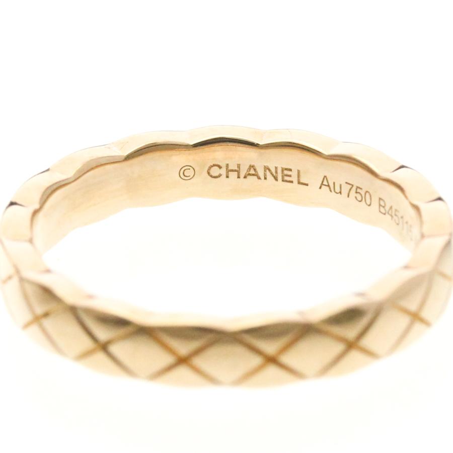 シャネルリング ココクラッシュミニ 指輪リングK18YG保証書あり#60 CHANEL（シャネル） ココクラッシュリング ミニモデル K18ピンク