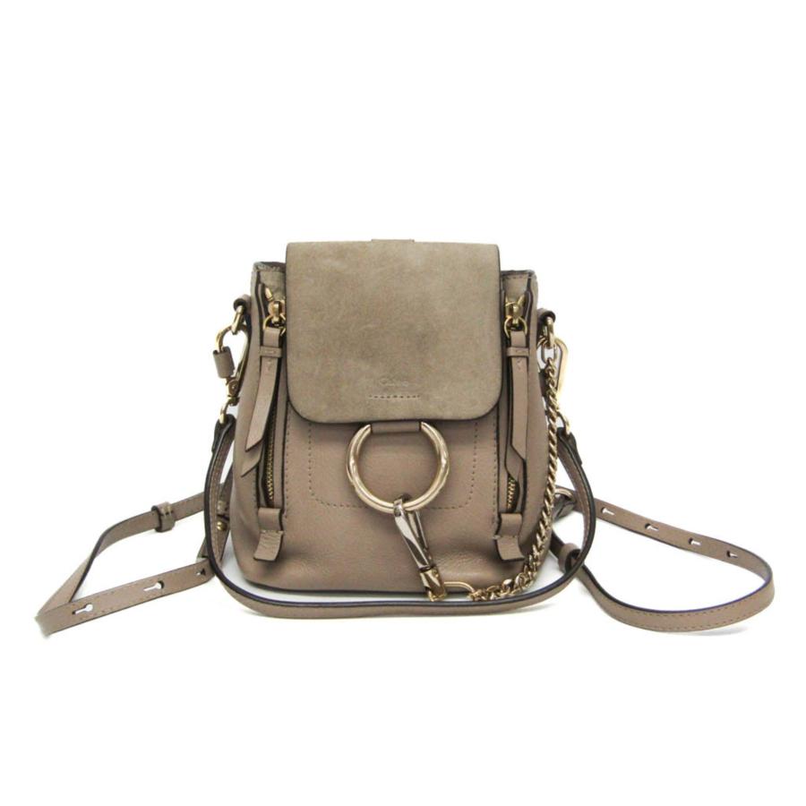 p13【美品】クロエ　フェイ　レザー　スエード　2way リュック　ショルダー. クロエ(Chlo〓) フェイ レディース レザー,スエード リュックサック