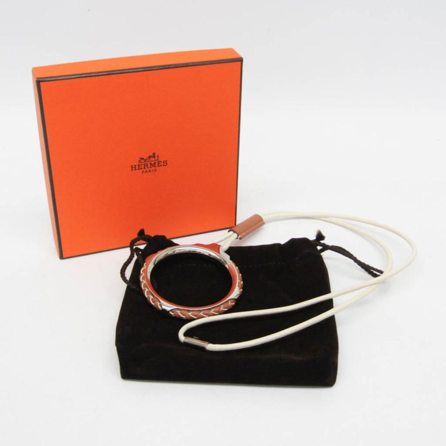 エルメス(Hermes) メタル，スイフト メンズ，レディース ファッション ペンダントネックレス (ブラウン，ホワイト)_1
