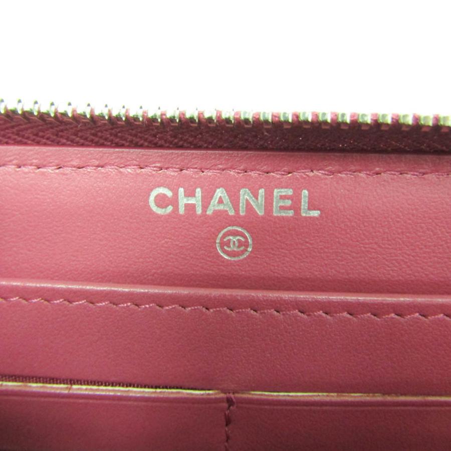 CHANEL（シャネル） カメリア ラウンドジップ レディース ラムスキン