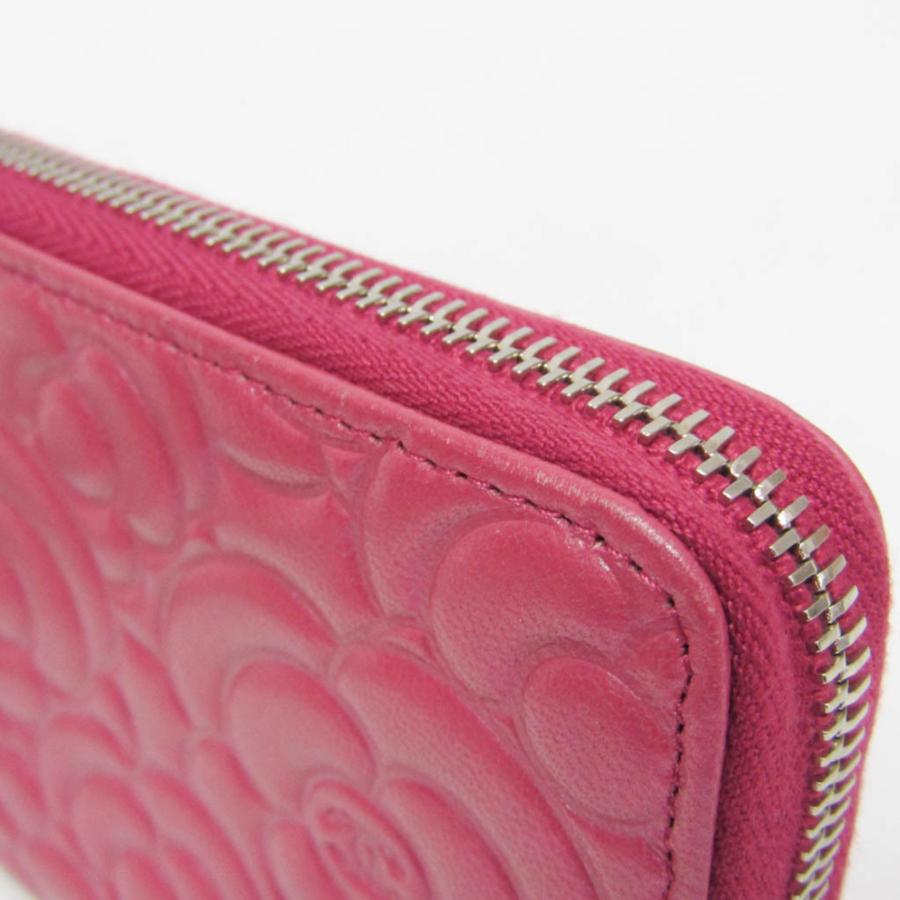CHANEL（シャネル） カメリア ラウンドジップ レディース ラムスキン