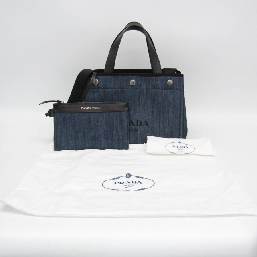 PRADA（プラダ） デニム シティカーフ トート 1BG311 レディース
