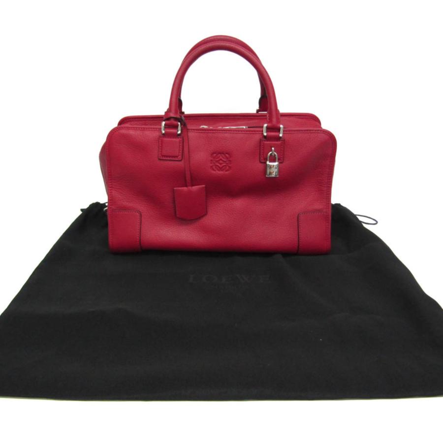 LOEWE（ロエベ） アマソナ 36 レディース レザー ハンドバッグ ピンク