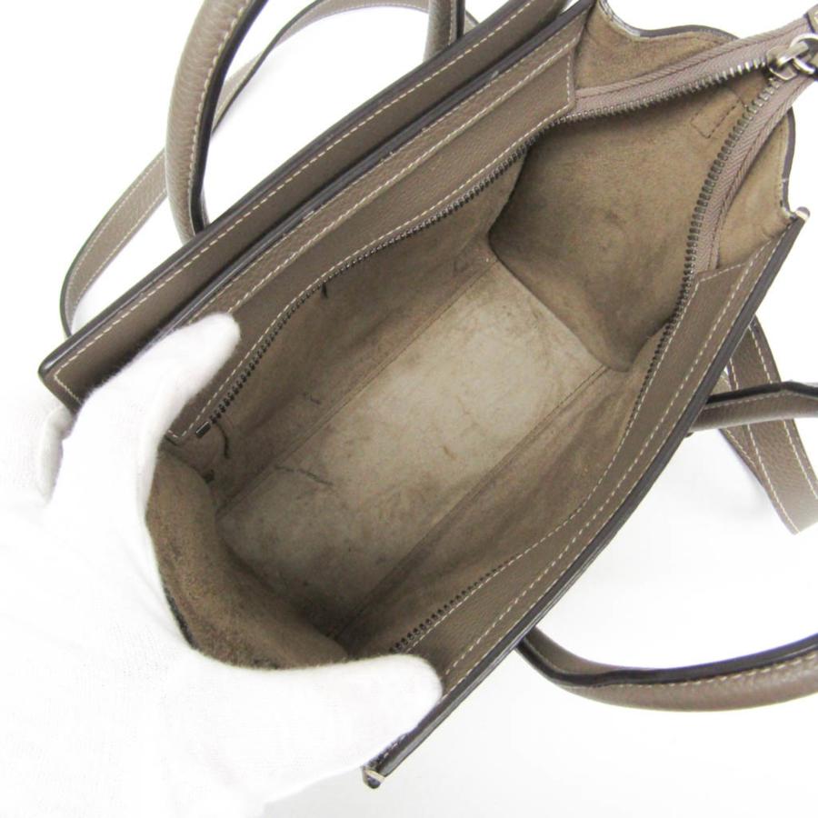CELINE（セリーヌ） ラゲージ ナノ レディース レザー ハンドバッグ