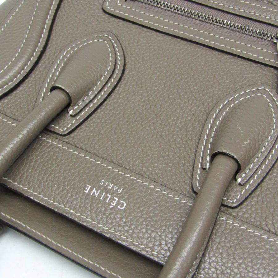 CELINE（セリーヌ） ラゲージ ナノ レディース レザー ハンドバッグ