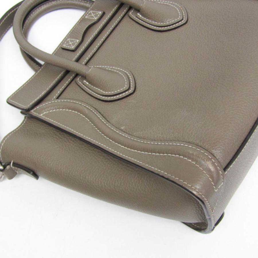 CELINE（セリーヌ） ラゲージ ナノ レディース レザー ハンドバッグ