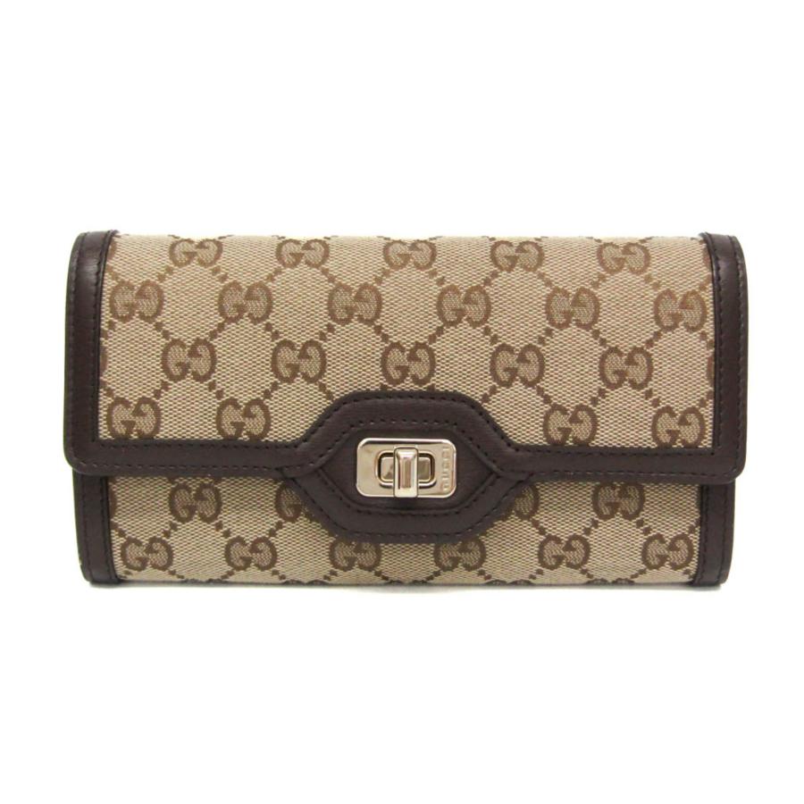 正規品　美品　グッチ財布　グッチ折り財布　グッチGGスプリーム グッチレザー GUCCI（グッチ） ルーチェ 790034 レディース,メンズ GGキャンバス