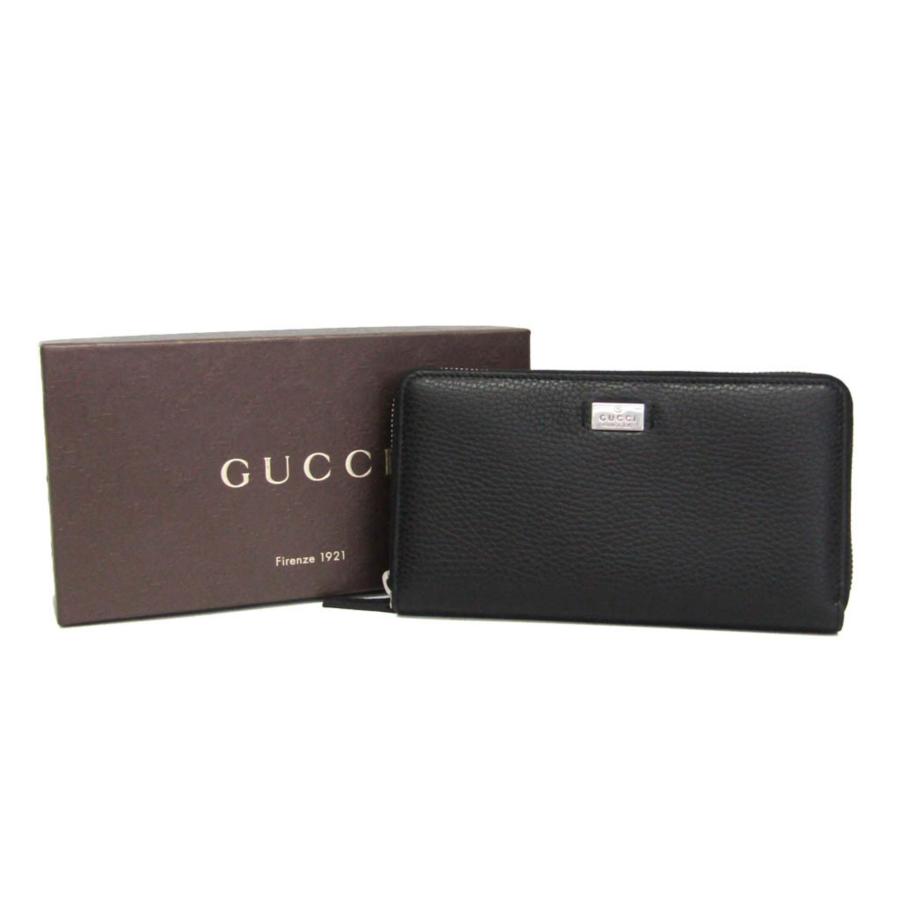 GUCCI（グッチ） 368185 メンズ レザー 長財布（二つ折り） ブラック