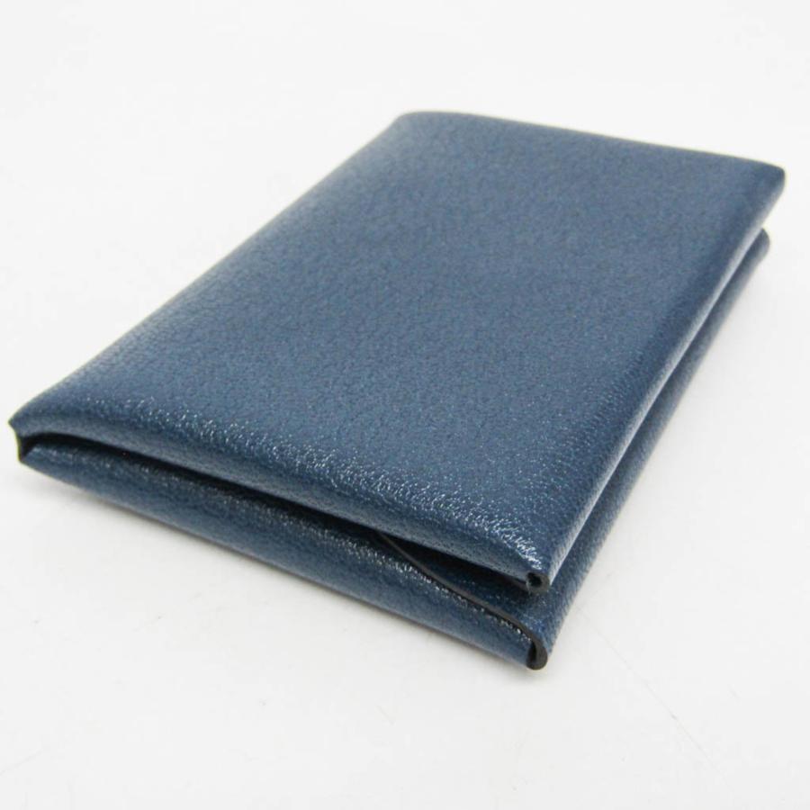 HERMES（エルメス） カルヴィ デュオ シェーブル カードケース ダーク