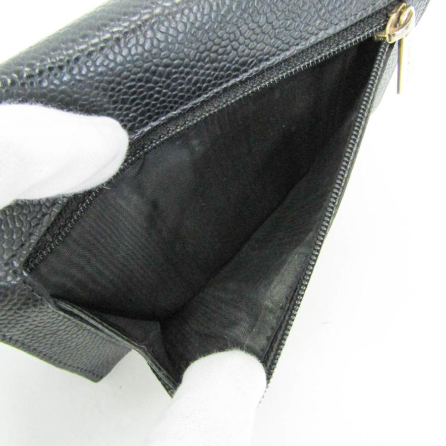 CHANEL（シャネル） ココマーク レディース キャビアスキン 財布（三