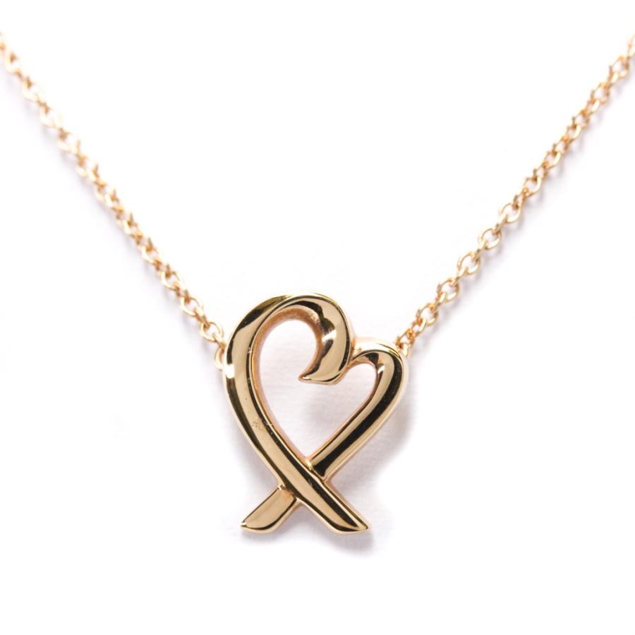 在庫一掃 ティファニー ラビングハート K18 ピンクゴールド K18pg レディース ネックレス 中古 正規店仕入れの Skylanceronline Com