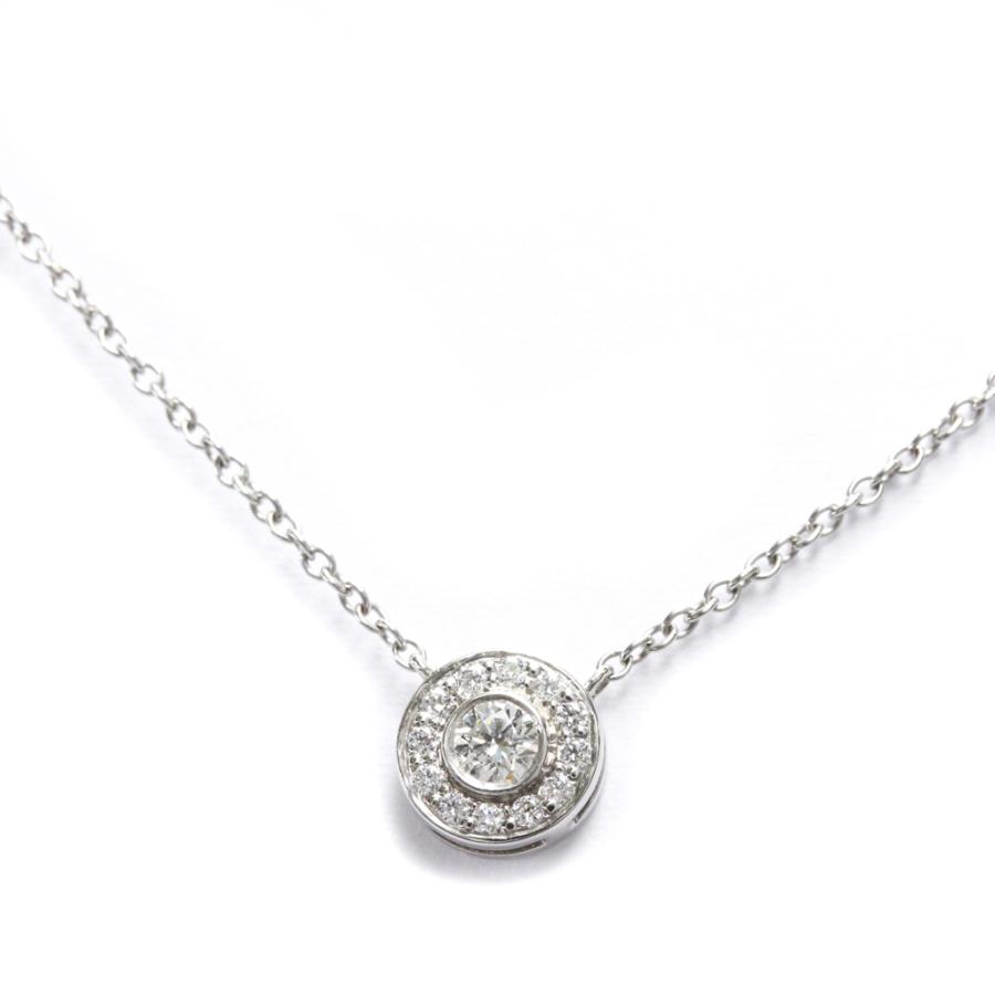 美品】ティファニーサークレットミニプラチナネックレス 