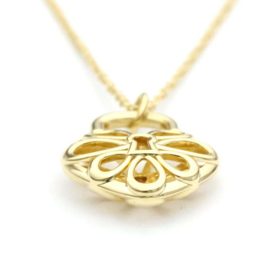 ティファニー フィリグリー ハート ネックレス K18 イエロー ゴールド  