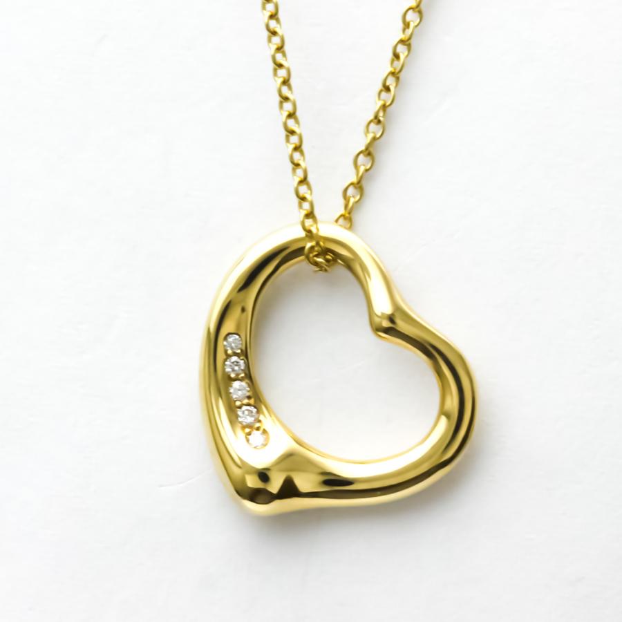 ティファニー TIFFANY&Co. ゴールド　オープンハート　ネックレス ティファニー オープンハート ネックレス ゴールド TIFFANY&Co