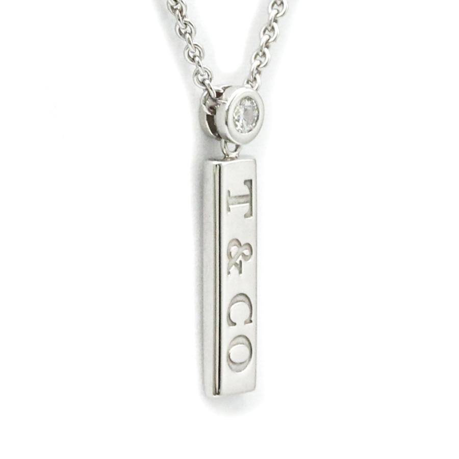 Tiffany & Co. ダイヤモンドバーネックレス TIFFANY&Co. ティファニー T&Co ダイヤモンド バー ネックレス