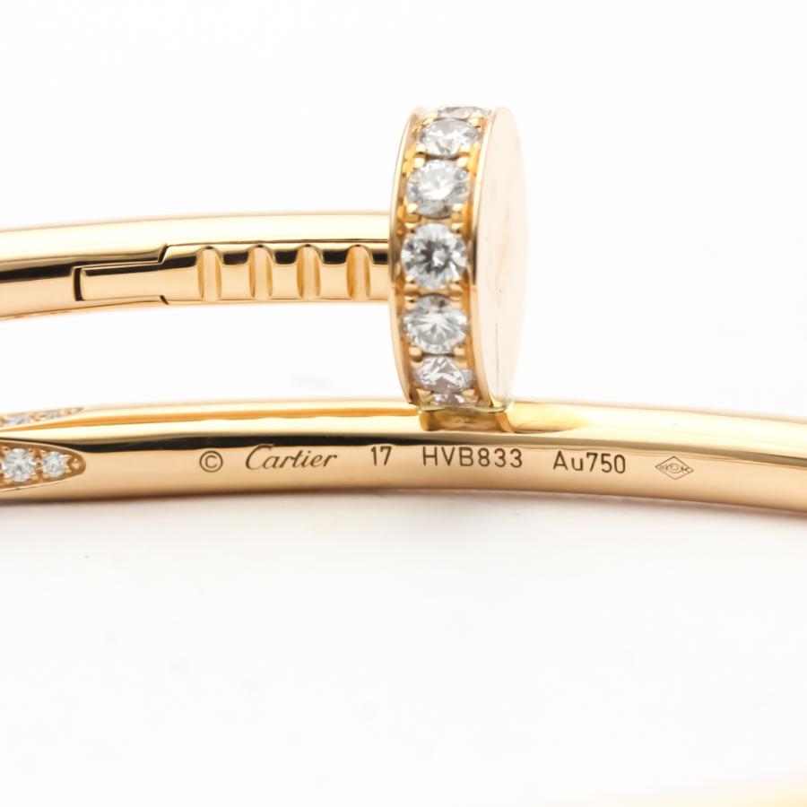 カルティエ アンクル バングル ダイヤ 17 Cartier カルティエ ジュスト アン クル バングル #17