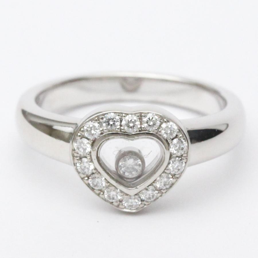Chopard ショパール ハッピーダイヤモンド リング ハート K18 ホワイト  