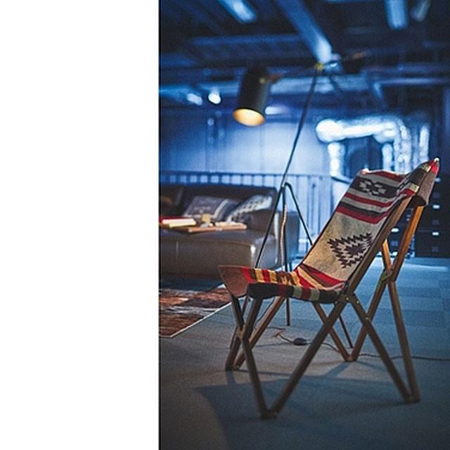 フォールディング チェア 折り畳み オルテガ柄 持ち運び 収納