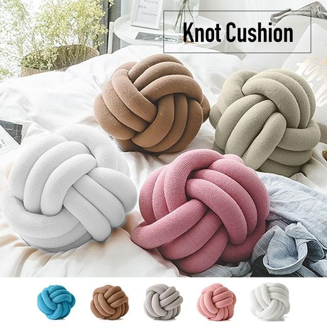 ノットクッション ニット プフ クッション オットマン スツール 手編み ハンドメイド おしゃれ インテリア 北欧 西海岸 新生活 オールシーズン