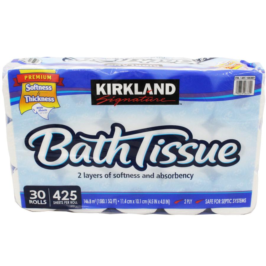 最安値カークランドシグネチャー バスティッシュ 60ロール トイレペーパー日本製 KIRKLAND signature（カークランドシグネチャー） バスティッシュ 60
