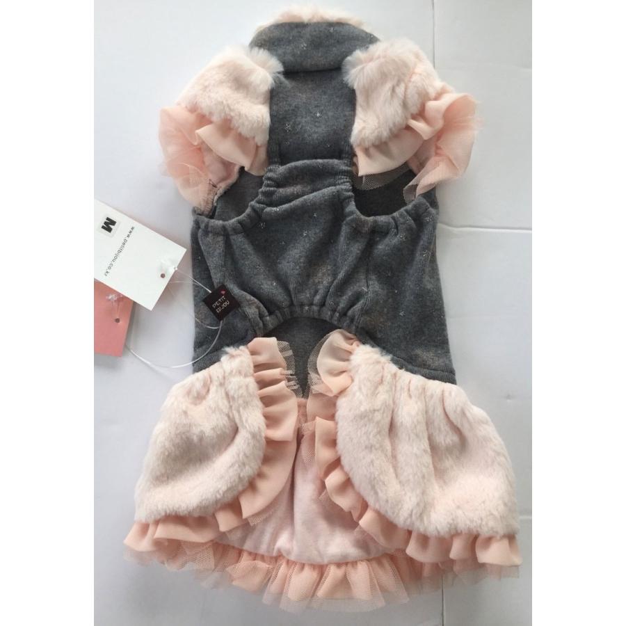 Petit Bijou【正規輸入】犬 服 ワンピース チェック ブルー 秋 冬物