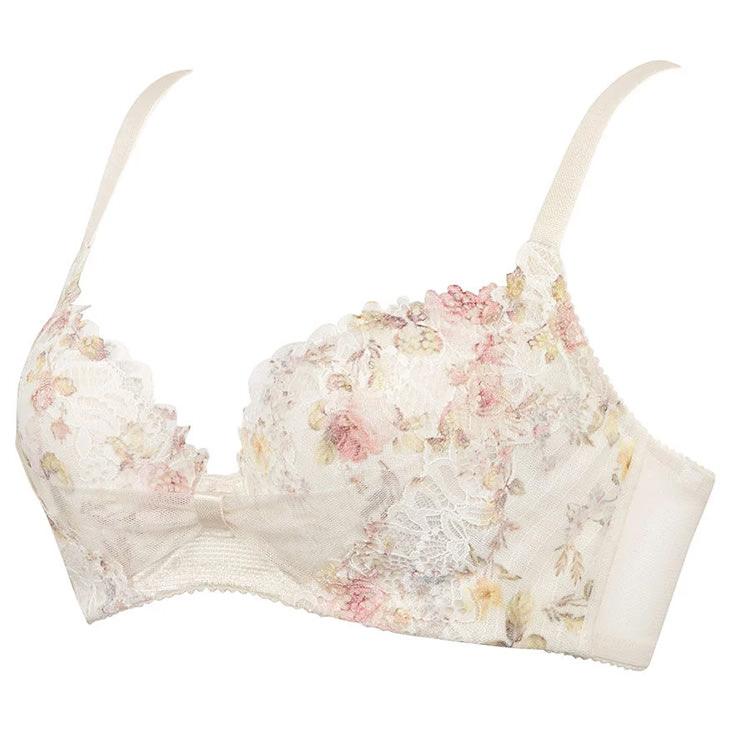 WACOAL（ワコール） ブラ 3/4カップ リボンブラ 脇高 サイドすっきり