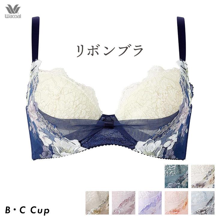 WACOAL（ワコール） ブラ 3/4カップ リボンブラ 脇高 サイドすっきり