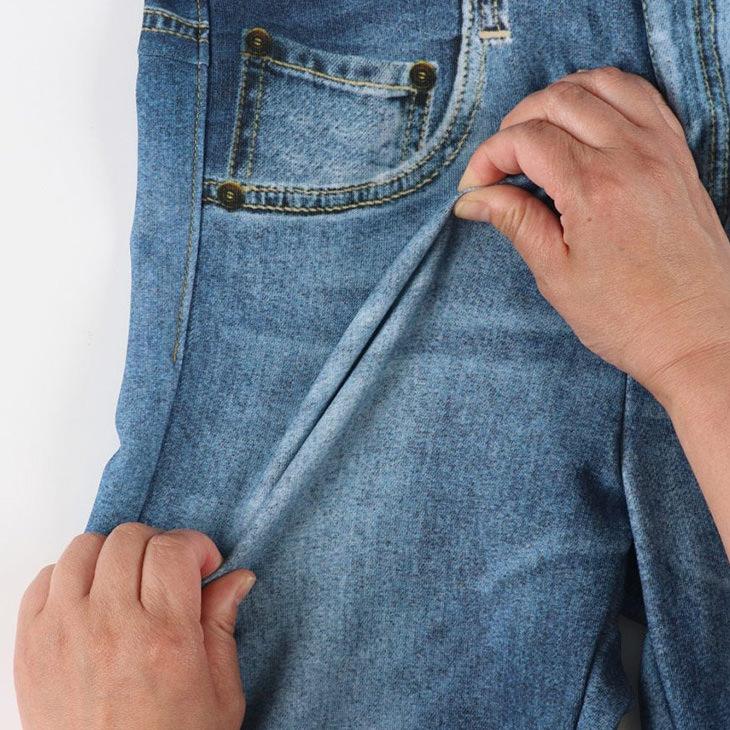 WACOAL（ワコール） まるでデニム カルソン スリムシルエット 裏起毛