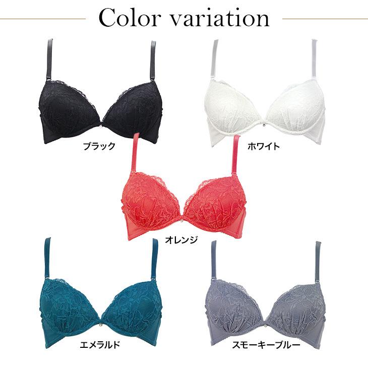 ショーツ LのLOVE、ラピス、チェリー/ブルーを２枚ブラE80を2枚 ラブジェリー 背中魅せ レーシーローズ ブラセット EF 谷間ブラ 脇寄せ